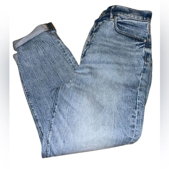 LOFT High Waist Boyfriend Jeans Medium Wash Women's Size 28/6 Petite NWT - Picture 1 of 9